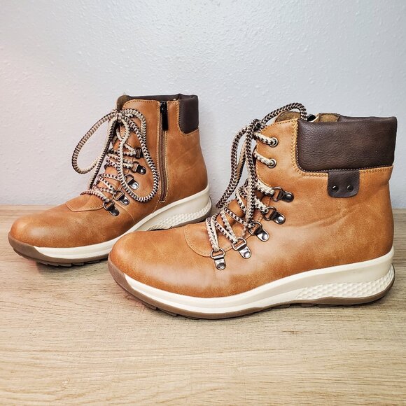 Maurices Brown Hiking Boots Comfortable Lace Up Adventure Women's Size 10 - Picture 1 of 10